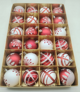 Premium Treesmas estilo europeo árbol de Navidad ornamento decorativo plástico bola en caja conjuntos para uso interior/exterior al por mayor - Product Image 2