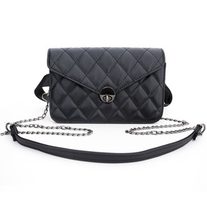 Women's Genuine Leather Crossbody <b>Waist</b> Purse Fashion Evening Clutch Mini Handbag with Detachable <b>Chain</b> Belt Bag Fanny Pack - Product Image 5