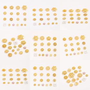ฝาครอบลูกปัดดอกไม้หนานทง ชุบทอง 18K ทำจากทองแดง สำหรับทำสร้อยข้อมือ อุปกรณ์ทำเครื่องประดับ - Product Image 4