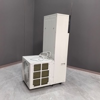 2HP 18000 BTU Yer Tipi Split Klima Inverter Isı Pompası Klima Santrali 220V R32 Ticari Kullanım İçin Oturma Odası Uzaktan Kumandalı CE
