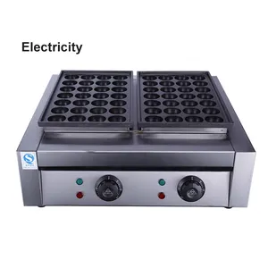 Hoge Kwaliteit Elektrische Takoyaki Machine Gas 36 Holes 56 Holes Octopus Ballen Takoyaki Maker Voor Snackbar