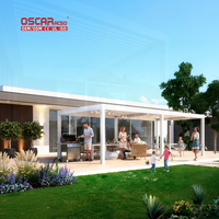 Pergola personnalisée en aluminium robuste à toit à persiennes, pour jardin, patio, bord de piscine, imperméable et offrant une ombrage optimal