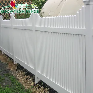 white color vinyl picket fence pvc fence 4 foot