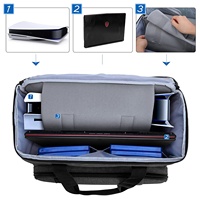 Sac de rangement personnalisable en tissu cationique résistant à l'eau, grande capacité, pour accessoires de jeux PS4/PS5, manettes et pique-nique