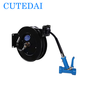 Carretes de <span class=keywords><strong>Manguera</strong></span> Retráctiles Certificados de Alta Resistencia y Óptima Calidad para Hidrolavadoras de Alta Presión Acero al Carbono con Boquillas Manuales para Cocina Comercial - Product Image 1