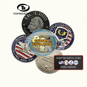 Pièce de monnaie souvenir personnalisée sans minimum de commande, en alliage de cuivre, or, argent, zinc, pièce de défi 3D San Francisco - Product Image 1