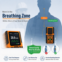 Monitor Personal de Gases Nivel 4 IP68, Detector de 4 Gases Tóxicos H2S CO O2 con Clip, Microclip BW