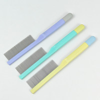 Peigne de toilettage en acier inoxydable pour animaux de compagnie, outil démêlant et anti-poils pour chiens et chats, nettoyage et élimination des poils, peigne pour chien et chat