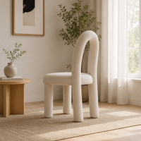 Chaise de maquillage moderne rembourrée en tissu avec dossier, tabouret de coiffeuse pour chambre à coucher, salon, salon de beauté, mobilier