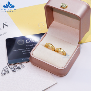 18 Karat vergoldete Iced Out Mossanite Ohrringe Luxus schmuck 925 Sterling Silber VVS Moissan ite Diamond Ohr schlaufen für Männer Frauen - Product Image 6