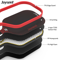 Vente Flash Raquette de Pickleball Personnalisée USAPA Premium 16mm T700 en Fibre de Carbone Imprimée Nid d'Abeille pour l'Extérieur