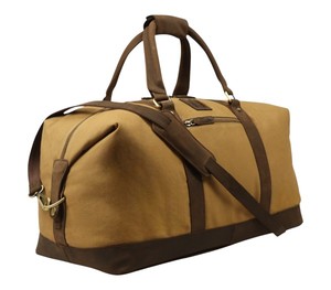 Stylish Classic Genuine Leather Duffle <b>Bag</b> Premium Travel Carry <b>Bag</b> for <b>Men</b> and Women Ideal for Overnight Trips and Business - Product Image 3