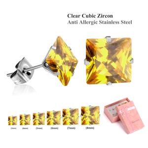 Juegos de Aretes, Aretes de Zirconia, Material Principal Acero Inoxidable, Tipo de Joyería en Venta - Product Image 2