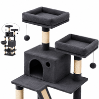 Arbre à chat en sisal multi-niveaux extra-haut en peluche pour la vente en gros