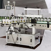Machine d'étiquetage électrique linéaire automatique à double face à colle humide Emballage en bois Plc et composants de base du moteur