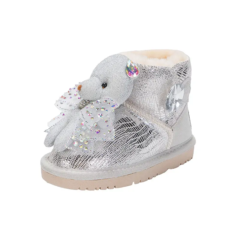Factory Outlet Kids Shoes Most ComfortableSnow Booties Cute Warm Winter Girls Cotton shoes For Children Flat Sneaker Short Boots