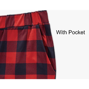 Pantalons de pyjama unisexes pour adultes, à carreaux multicolores personnalisables, pour la maison, Noël, hiver, pantalons de Noël, pyjamas assortis pour Noël - Product Image 4