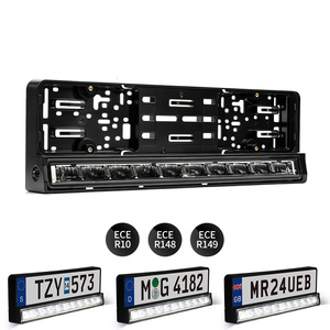Support de plaque d'immatriculation LED personnalisé ECE R10 R148 R149 pour voitures européennes - Product Image 1