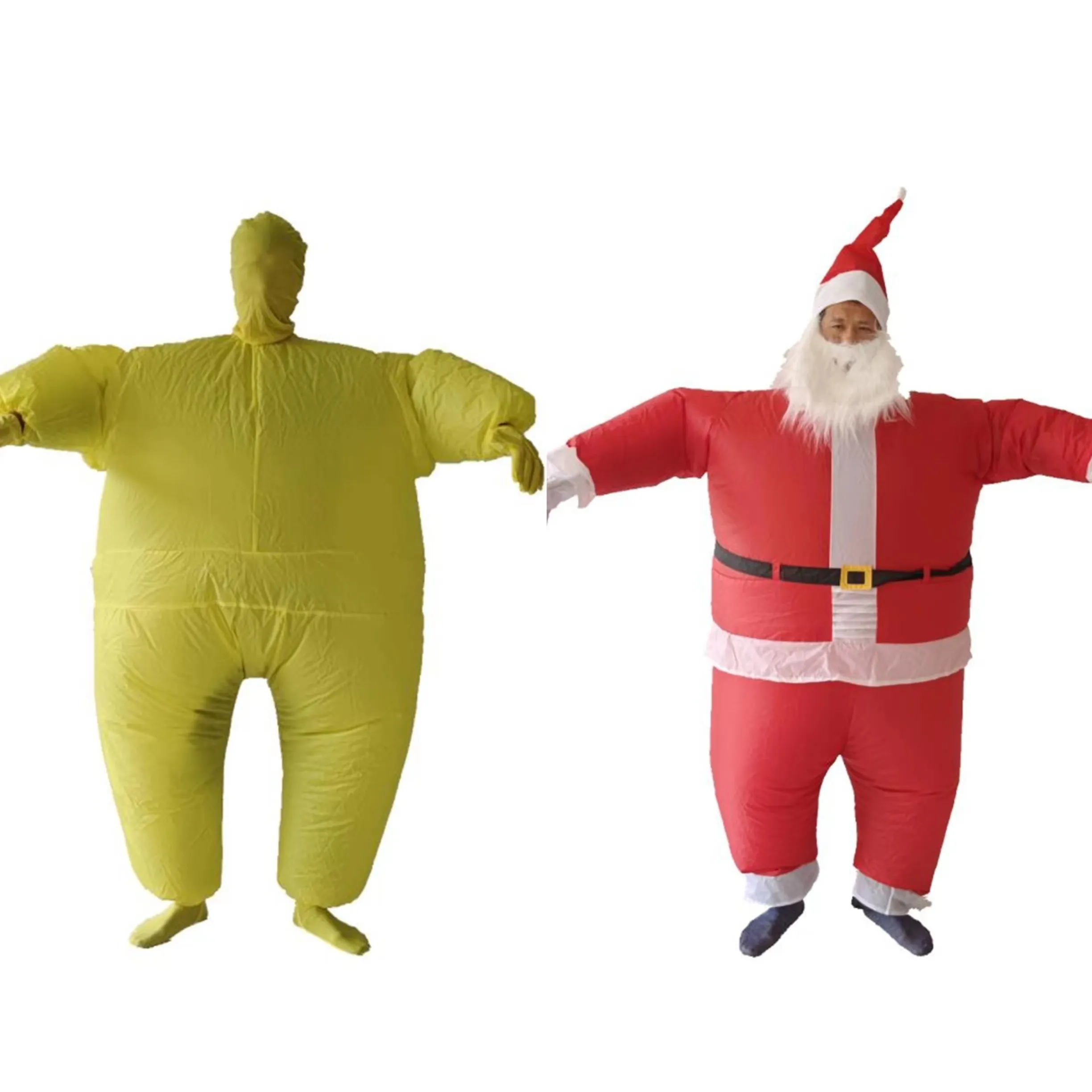 Nhà Máy Bán buôn giá dành cho người lớn Inflatable trang phục halloween Fancy Inflatable người đàn ông Inflatable Santa trang phục giáng sinh cho cosplay