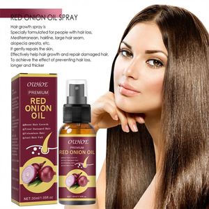 OUHOE Huile d'oignon rouge 30 ml pour le cuir chevelu, renforcement, anti-chute, favorisant la croissance des <span class=keywords><strong>cheveux</strong></span>, <span class=keywords><strong>spray</strong></span> à l'oignon rouge - Product Image 2