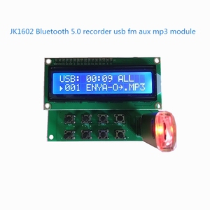 Módulo de MP3 con gran pantalla LCD, grabadora de <span class=keywords><strong>audio</strong></span> <span class=keywords><strong>Bluetooth</strong></span> 5,0, FM USB, OEM ODM, Fábrica de la fábrica de La JK1602-05 - Product Image 3