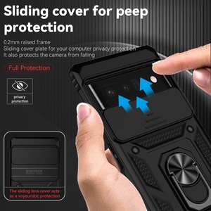 Prix Usine pour Coque de Téléphone Google <span class=keywords><strong>Pixel</strong></span> <span class=keywords><strong>6</strong></span> Pro avec Protection Caméra Coulissante et Béquille - Product Image 5