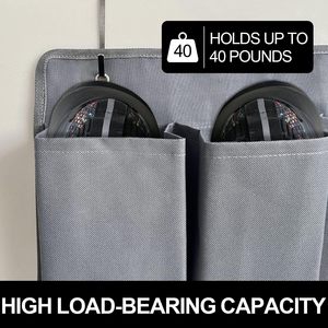 <b>Shoe</b> Pockets 10 Pockets Heavy Hanging Bedside Storage Organizer With Sturdy <b>Hooks</b> For <b>Shoes</b> And Clothing - Product Image 6