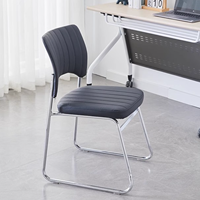 Chaise empilable de banquet d'hôtel à dossier ouvert, rembourrée en cuir PU de luxe, avec cadre en métal moderne, best-seller