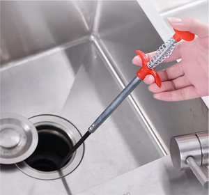 Potente Pinza per Scarichi <span class=keywords><strong>da</strong></span> 35 Pollici, Strumento Flessibile a Lunga Portata per Pulizia di Scarichi Stretti e Curvi, Pulitore a Molla per Fognature - Product Image 6