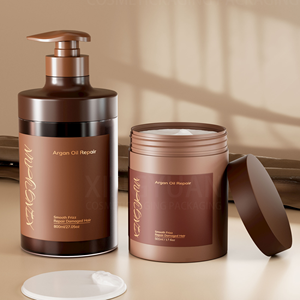 Tarros de Crema Facial de Plástico con Degradado Personalizado de Lujo, 500 g, Tamaños Grandes, Envases Cosméticos, Tarro de Mantequilla Exfoliante Corporal con Tapa de Rosca - Product Image 3