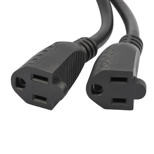 Prise de courant NEMA 15A, prise d'alimentation RV 125V avec cordon d'extension double intégré de 18 pouces, <span class=keywords><strong>adaptateur</strong></span> en Y - Product Image 5