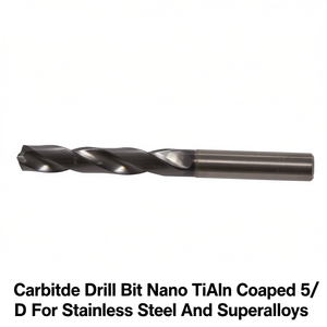 Ttake Carbide Drill Bit Nano TiAlN Coated 5xD For Stainless Steel And Superalloys - Product Image 2