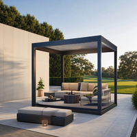 Gazebo manuel en aluminium toutes saisons, durable, pour balcon et salle étoilée, fourni par le fabricant