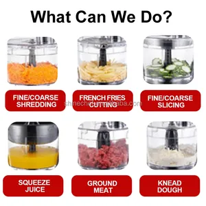 Chuyên Nghiệp 5 Trong 1 Máy Xay Sinh Tố Đa Chức Năng Điện Bộ Xử Lý Thực Phẩm Cho Mài Cắt Rau Phong Cách Chuyên Nghiệp - Product Image 3