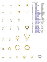 Composant en laiton en forme de 8 avec crochet à double extrémité ouverte pour la fabrication artisanale de bracelets, colliers et bijoux