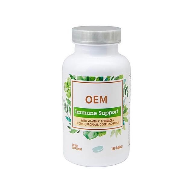 Lysine Tablets Vitamin C Echinacea Licorice Propolis Odorless Garlic Adults Immune Support Food Grade Certified GMP HACCP QS ISO