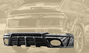 Parachoques de Fibra de Carbono Seca para el Nuevo <span class=keywords><strong>Audi</strong></span> RSQ8 con Salidas de Escape Traseras Iluminadas, Instalación con Tornillos, Ajuste Universal - Product Image 6