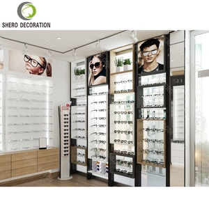 Modern Optical Shop Furniture Custom Wooden Wall Sunglasses Display Stand For Optical Display Showcase Optical Shop Decoration - Product Image 4