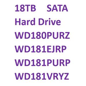 Disque dur SATA Purple PRO 18 To WD180PURZ WD181EJRP WD181PURP avec 512 Mo de surveillance pour ordinateur de bureau WD181VRYZ HC550 HDD - Meilleures ventes - Product Image 2