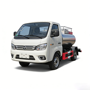 Camion-citerne à eau en acier inoxydable 304 avec pompe motorisée pour l'eau potable, le lait, l'alcool, les boissons et le transport de liquides - Product Image 4