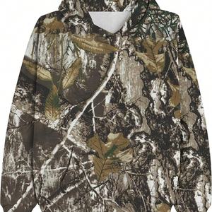 Sudadera con Capucha Oversize de Camuflaje Urbano para Mujer, Estampado Digital Completo Personalizado, Hombros Caídos, Corte Boxy, Colección 2025 de Gran Venta - Product Image 4