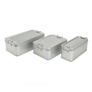 Scatola di Latta per Alimenti 150*60*65mm, Argento, per Torte, Biscotti, Tiramisù, Personalizzabile con Logo, con Chiusura, per Confezionamento Alimentare - Product Image 1