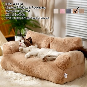 Pet Sofa Luxury Modern <b>for</b> <b>Cats</b> & Dogs Pearl Cotton Crystal Fleece Anti-Slip PP Cotton Sponge Eco-Friendly - Product Image 1