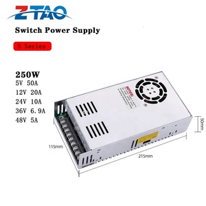 S-250-48 LED cung cấp điện 48V 5A chuyển mạch cung cấp điện 250W bài viết đèn cung cấp điện với màn hình LED và cctvcameras 48VDC - Product Image 2