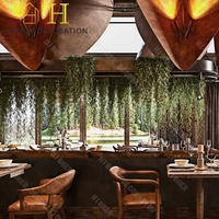 Aménagement intérieur de restaurant de luxe Mobilier de restaurant durable et personnalisé Table et chaises de salle à manger pour décoration de restaurant