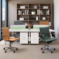 Silla de Oficina Ejecutiva Ergonómica de Cuero Negro con Respaldo Alto Acanalado, Personalizable OEM ODM, Estilo Vintage, Venta al Por Mayor
