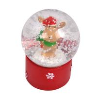 Boule de neige miniature en résine personnalisée pour Noël, décoration de luxe pour la maison, cadeau de Noël