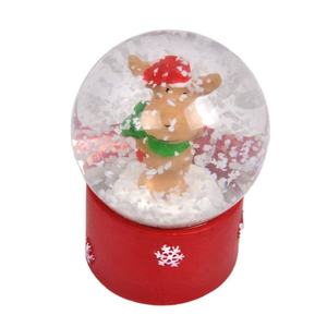 Nhà máy tùy chỉnh thực hiện cung cấp nhựa giáng sinh mini quả cầu tuyết sang trọng trang trí nội thất Quả cầu tuyết cho quà tặng giáng sinh - Product Image 3