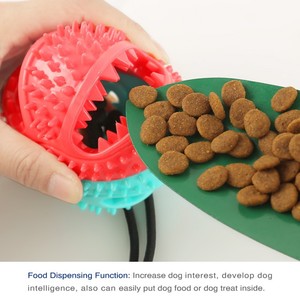 Jouet à mâcher pour chien à ventouse avec logo personnalisé, faible MOQ, en caoutchouc résistant, <span class=keywords><strong>balle</strong></span> interactive pour friandises, pour mâcheurs agressifs, nettoyage dentaire - Product Image 5