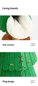 Улучшенная Экологичная войлочная Интерактивная рамка для скалолазания для кошек, новогодняя елка, как 5-уровневая башня для домашних животных, для обогащения кошек - Product Image 3